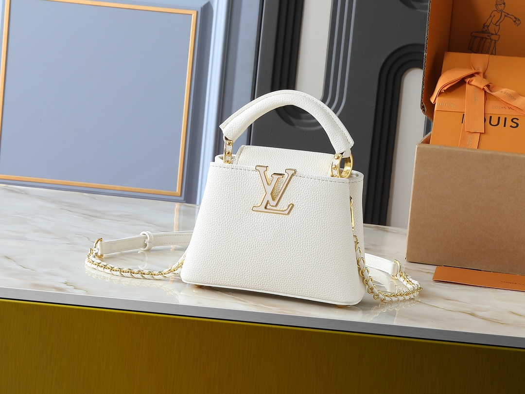 LV Classic Handbag Monogram Canvas Model M25545 Padlock Detail Everyday